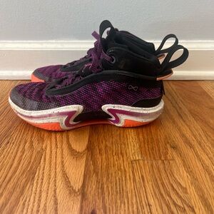 🎉 4 for 45 🎉 Air Jordan XXXVI (GS) Kid Black Violet White Basketball Shoe 4Y